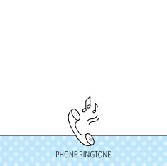 Phone icon Call ringtone sign N5