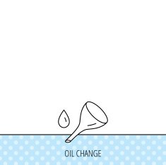 Oil change service icon Fuel can with drop sign N9