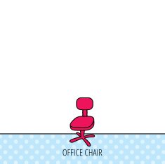 Office chair icon Business armchair sign N7