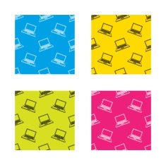 Notebook icon Mobile laptop sign N5