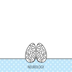 Neurology icon Human brain sign N5