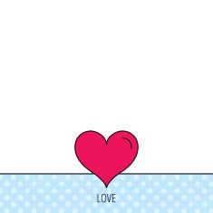 Love heart icon Life sign N11