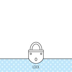 Lock icon Padlock or protection sign N4