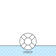 Lifebuoy icon Lifebelt sign N4