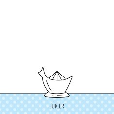 Juicer icon Squeezer sign N5