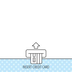Insert credit card icon Shopping sign N6