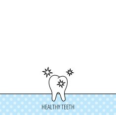 Healthy tooth icon Dental protection sign N8