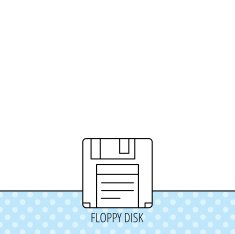 Floppy disk icon Retro data storage sign N4