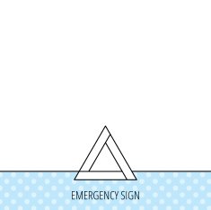 Emergency sign icon Caution triangle sign N5