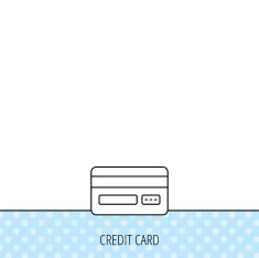 Credit card icon Shopping sign N4