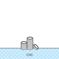 Coins icon Cash money sign N26