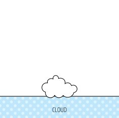 Cloud icon Overcast weather sign N4