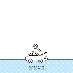Car service icon Transport repair sign N5