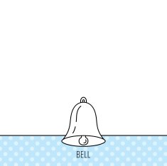 Bell icon Sound handbell sign N4
