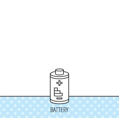 Battery icon Electrical power sign N12