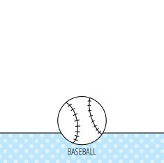 Baseball icon Sport ball sign N5