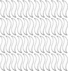 Hand drawn pointillism ink curve pattern N2