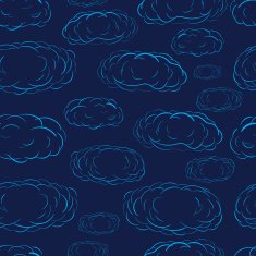 Seamless color clouds contour