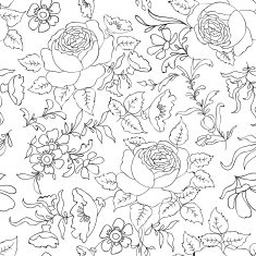 Floral seamless pattern Flower rose background