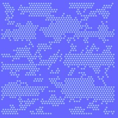 Digital hexagons patterns