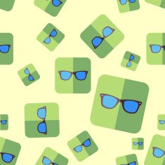 Glasses background texture in flat design N2