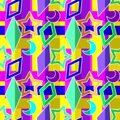 Colorful geometrical kids background seamless pattern