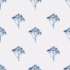 Seamless hand-drawn floral pattern with herbs N43