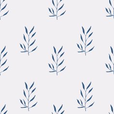 Seamless hand-drawn floral pattern with herbs N45