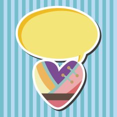 love heart cartoon elements vector eps N26