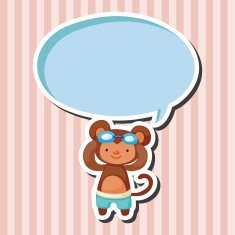 animal summer cartoon theme elements N22