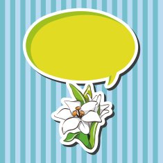 flower theme elements vector eps N74