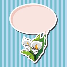 flower theme elements vector eps N77