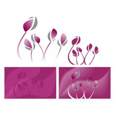 violet lotus graphic vector illustration N6