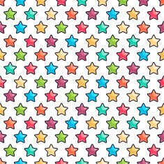 cute colored stars