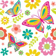 Seamless pattern spring Illustration