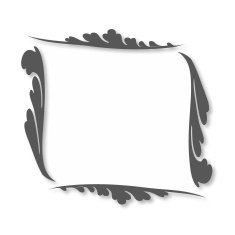 Frame of the patterns with shadow