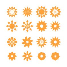 Set of Flower icons N6