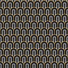 Art Deco seamless vintage wallpaper pattern N20