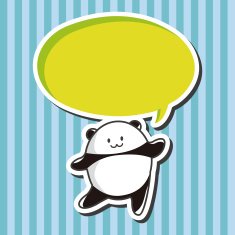 animal panda cartoon theme elements N9
