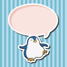 animal pengiun cartoon theme elements N2