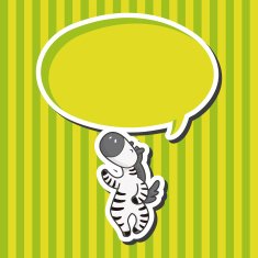 animal zebra cartoon theme elements N5