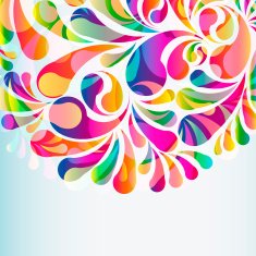Abstract colorful arc-drop background N4