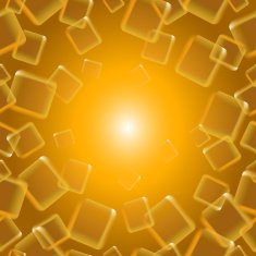 Golden seamless background of squares