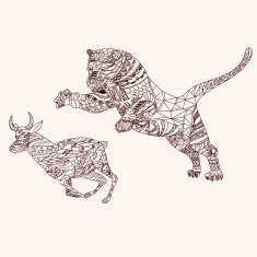 Tiger and antelope N2