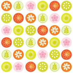 polkadot and spring pattern