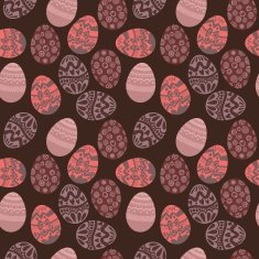 Seamless pattern with colorful Easter eggs Seamless can