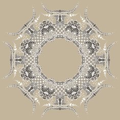 Circular Floral Ornament N5