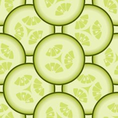 Cucumber background vector seamless pattern
