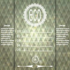 Abstract eco background with elements of infographics and option