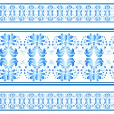 Seamless floral background Gzhel Vector illustration